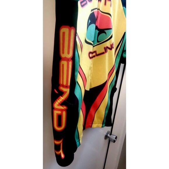 Bend It Cycling Jersey Bundle LG Club Cut (1) Org/Yel(1) Org/Yel/Grn Cycle Bike - Picture 9 of 16